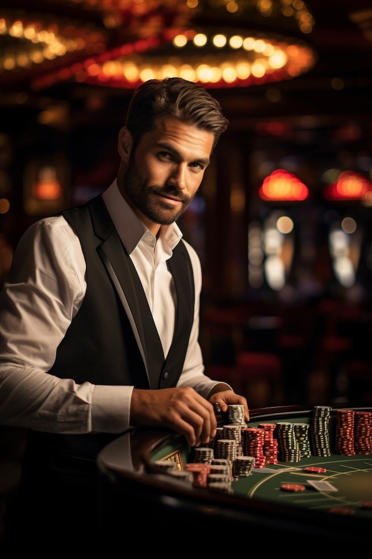 Meja Caribbean Stud Poker langsung kencana slot dengan dealer profesional